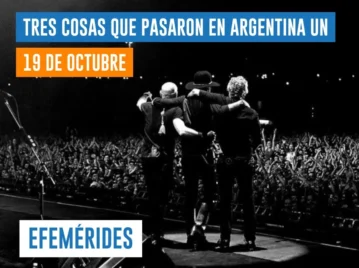 efemérides del 19 de octubre: Soda Stereo realiza el primer concierto de su gira Me verás volver