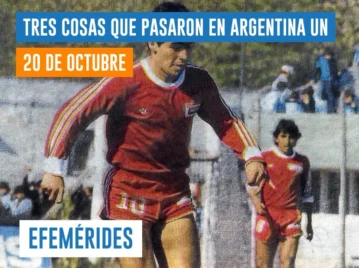 efemérides del 20 de octubre: Maradona debuta en Argentinos Juniors
