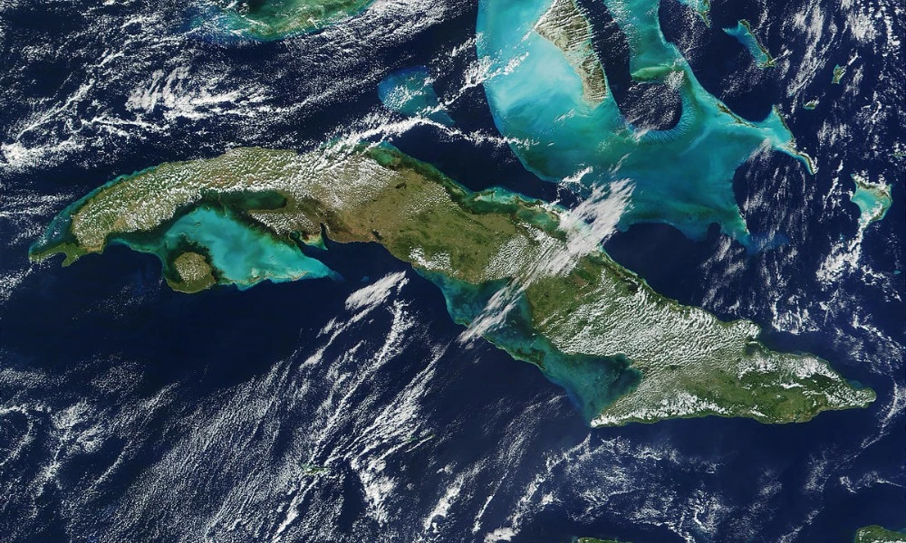 imagen satelital de Cuba