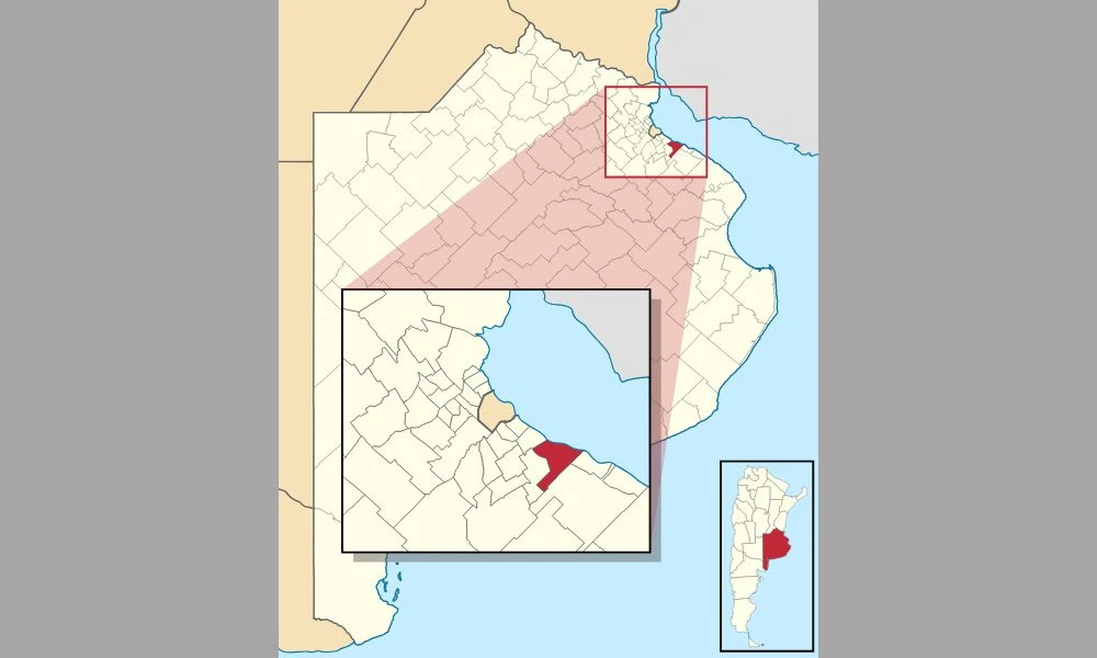 Mapa de Berazategui.