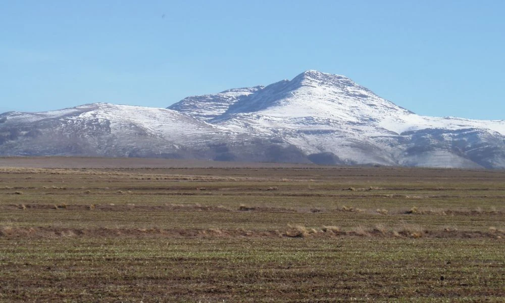 La provincia de Buenos Aires bajo nieve.