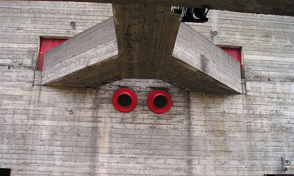 Hormigón del edificio.