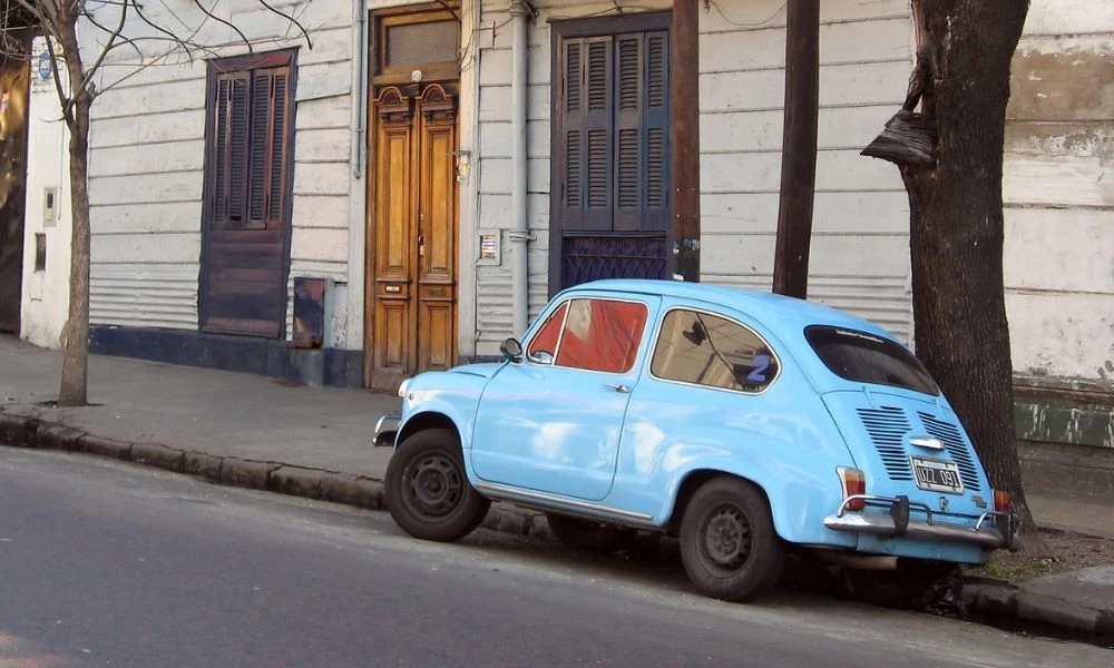Un Fiat 600 en Argentina.