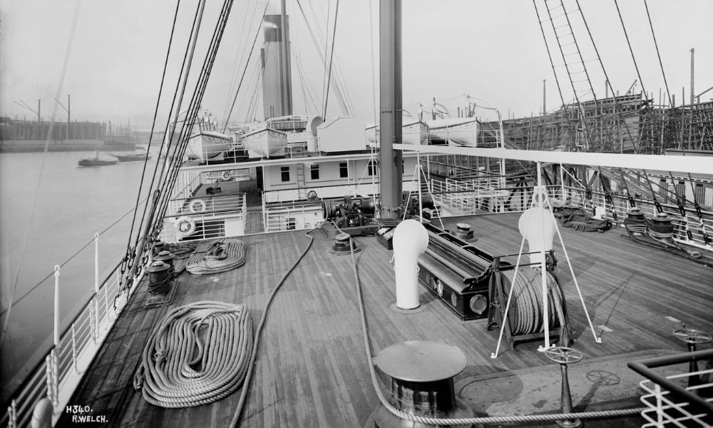 Foto antigua del barco.