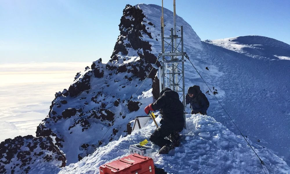 Monte Terror en la Antártida.