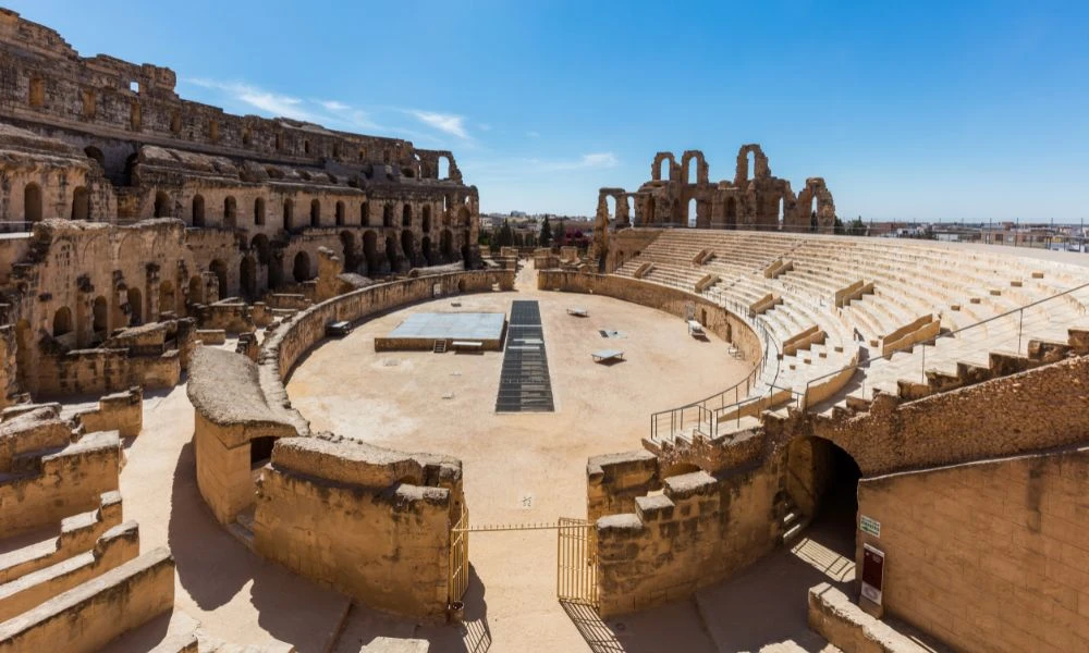 Aspecto del Anfiteatro de El Djem.