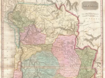 Así es el curioso mapa de Sudamérica hecho por un cartógrafo británico que muestra cómo se "veían" Argentina, Chile, Bolivia, Paraguay, Uruguay y Brasil en 1818