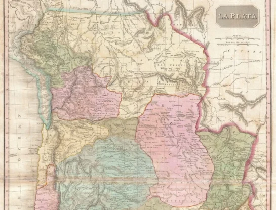Así es el curioso mapa de Sudamérica hecho por un cartógrafo británico que muestra cómo se "veían" Argentina, Chile, Bolivia, Paraguay, Uruguay y Brasil en 1818