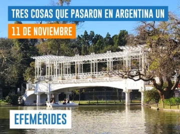efemérides del 11 de noviembre: inauguración de los Bosques de Palermo