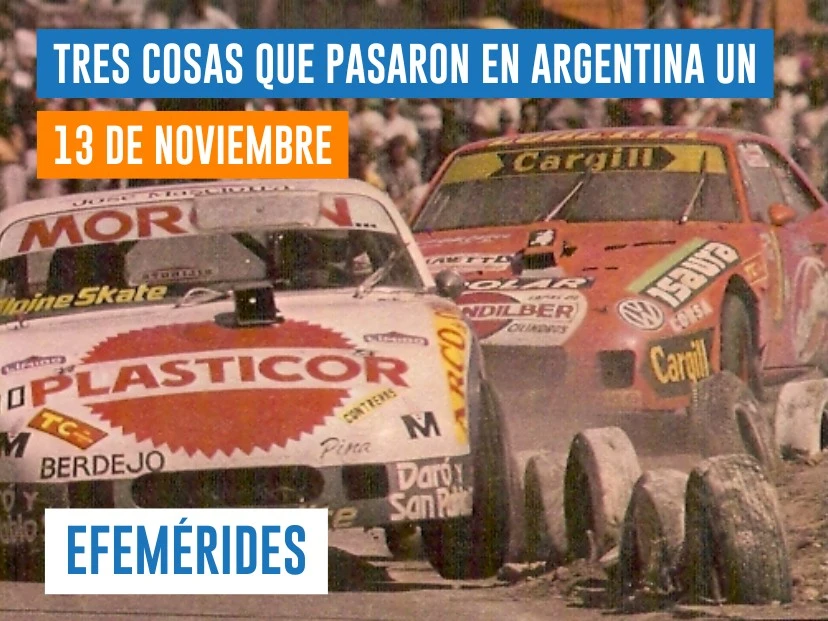 efemérides del 13 de noviembre: muere el piloto de turismo carretera Guido Falaschi