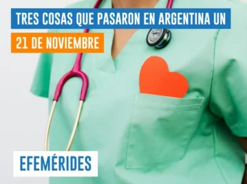 efemérides del 21 de noviembre: Día de la Enfermería en Argentina