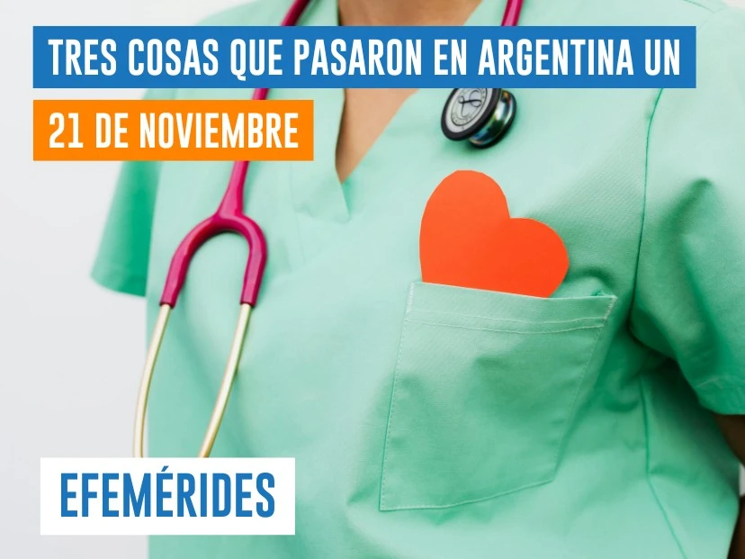 efemérides del 21 de noviembre: Día de la Enfermería en Argentina