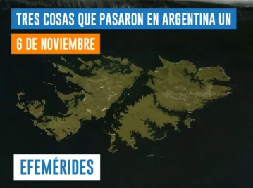 efemérides del 6 de noviembre: se iza por primera vez la bandera "argentina" en las Islas Malvinas
