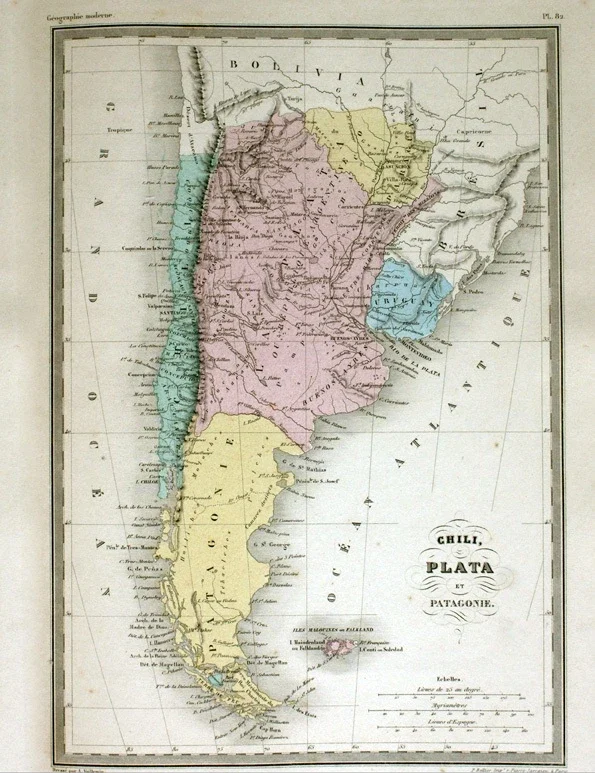 Confederación Argentina: así hubiera quedado el país si mantenía los límites de un mapa de 1858