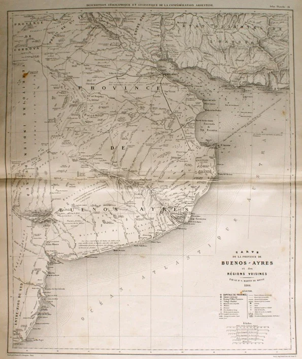 Mapa de Buenos Aires: el documento histórico que muestra cómo se veía la provincia en 1866
