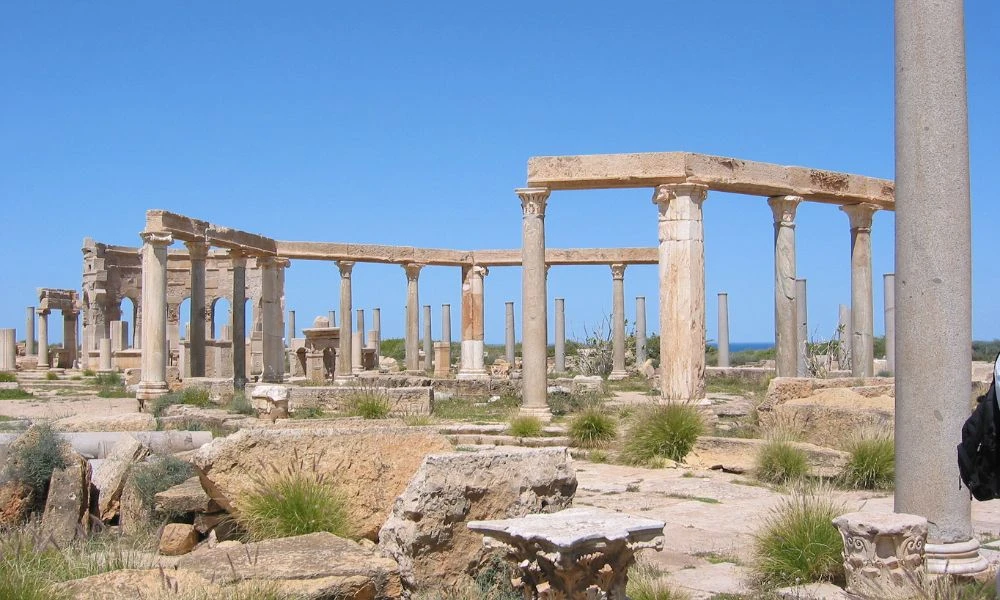 Aspecto de Leptis Magna.