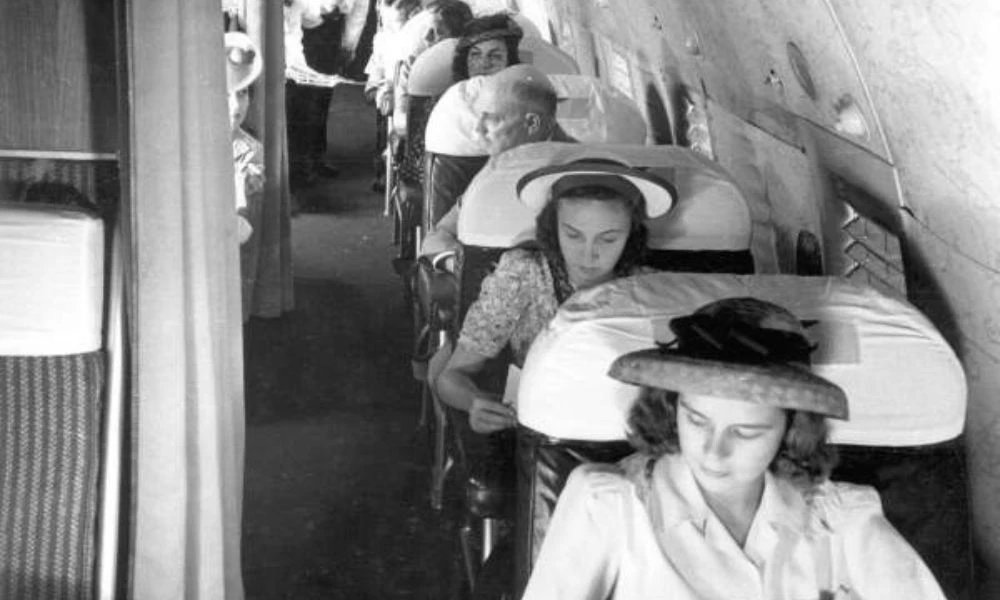 Pasajeros de un Boeing 307.