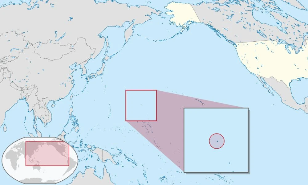 Ubicación de la Isla Wake.