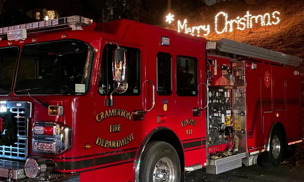 Cartel en el pueblo navideño de Estados Unidos.