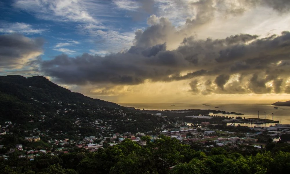 Paisajes de la ciudad africana.