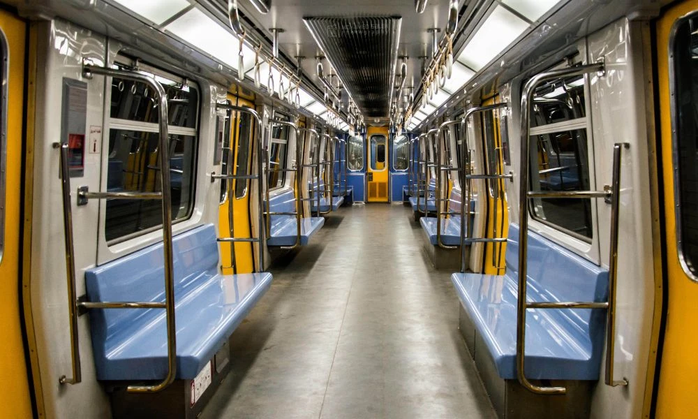 Vagón del sistema de metro más antiguo de África.