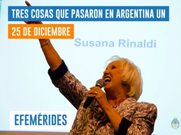 efemérides del 25 de diciembre: nace Susana Rinaldi