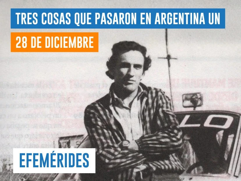 efemérides del 28 de diciembre: nace Juan María Traversa