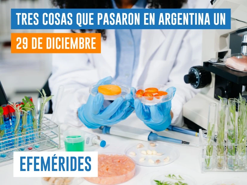 efemérides del 29 de diciembre: Día del Bromatólogo en Argentina