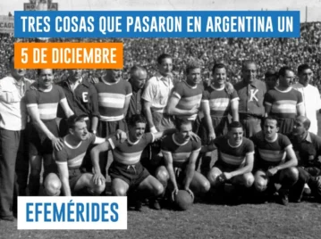 efemérides del 5 de diciembre: Racing se consagra tricampeón