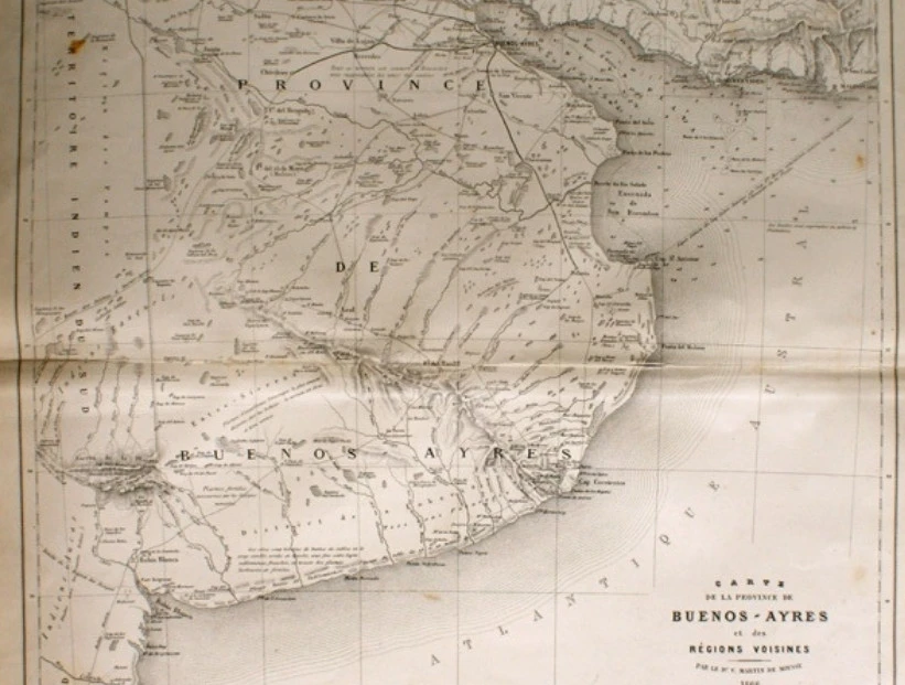 Mapa de Buenos Aires: el documento histórico que muestra cómo se veía la provincia en 1866