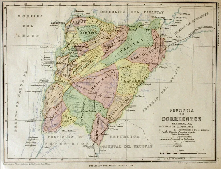 Provincias argentinas: así se veían en mapas de 1888