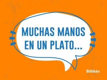 muchas manos en un plato hacen mucho garabato