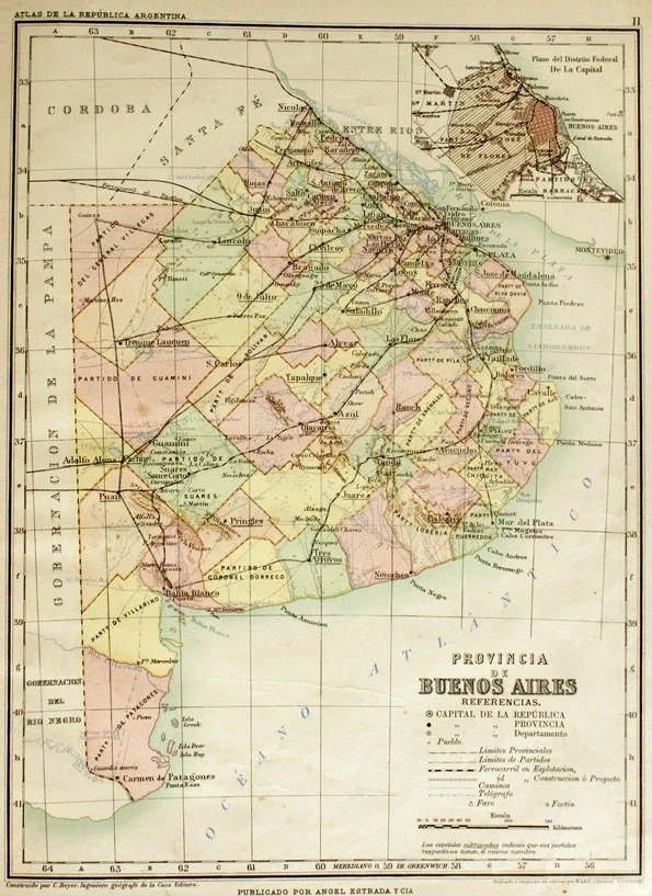 Provincias argentinas: así se veían en mapas de 1888