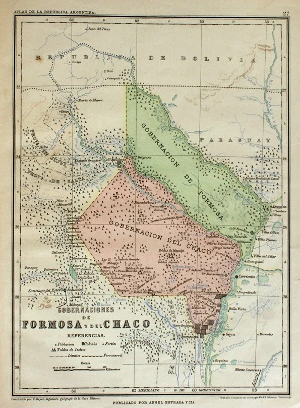 Provincias argentinas: así se veían en mapas de 1888