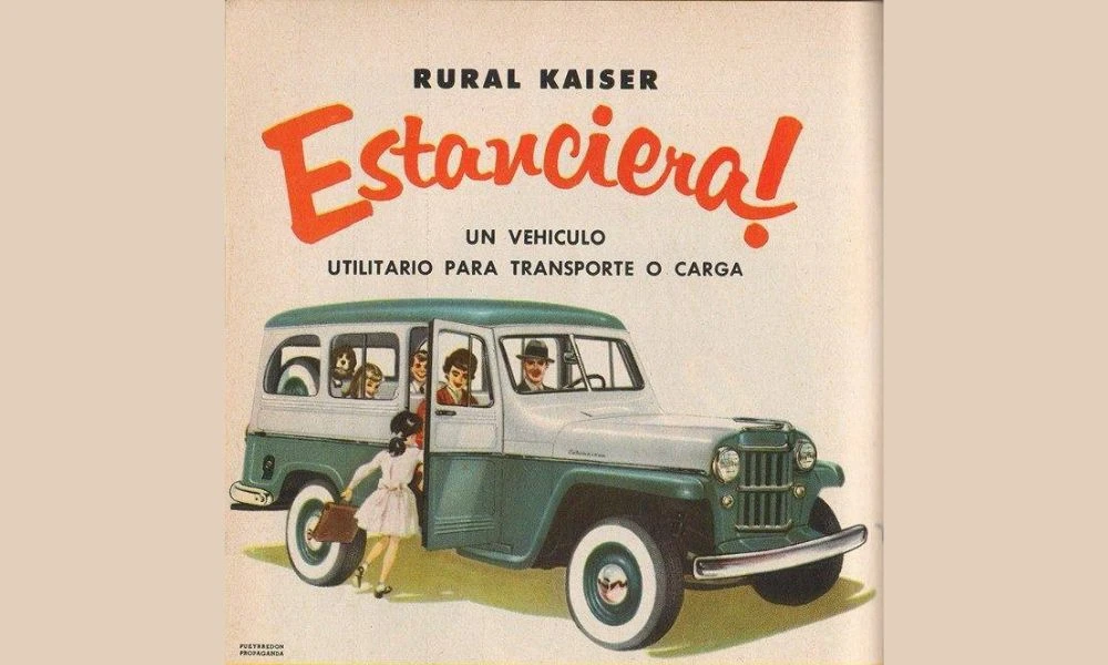 Propaganda de la camioneta.