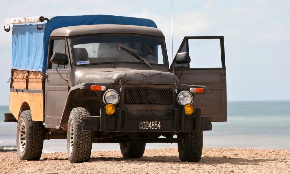 La camioneta en la actualidad.