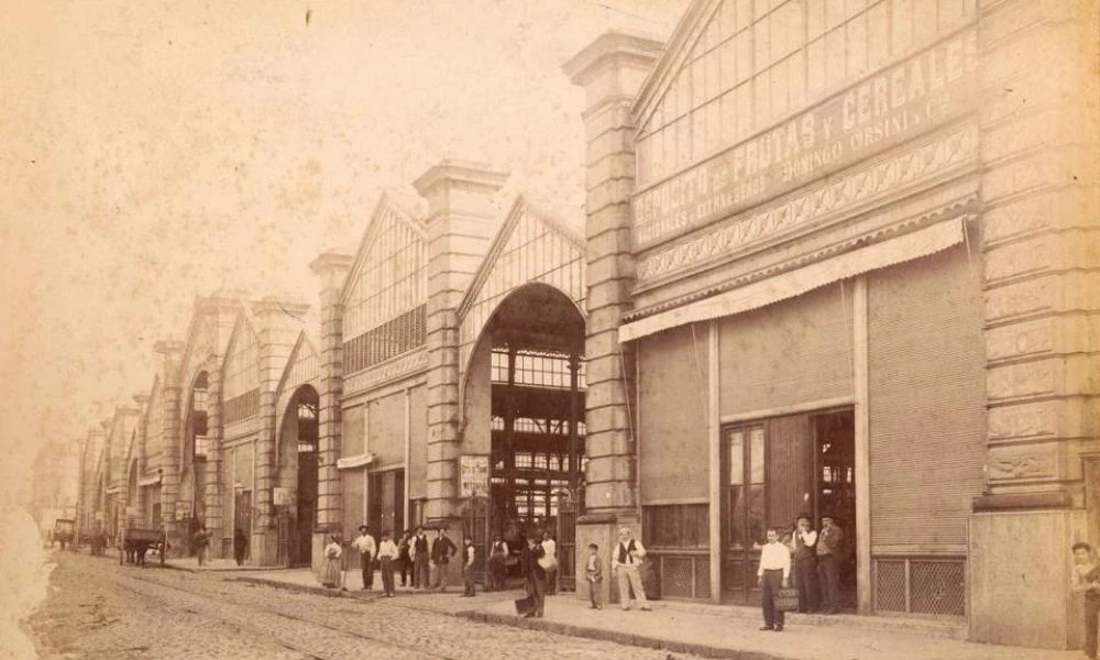 Foto antigua del Mercado de Abasto.