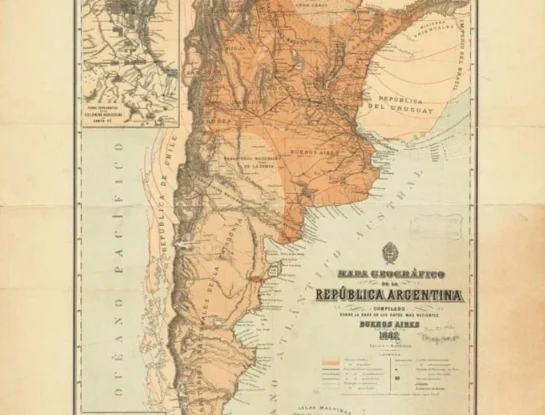 Mapas históricos: cómo eran las provincias argentinas a fines del siglo XIX