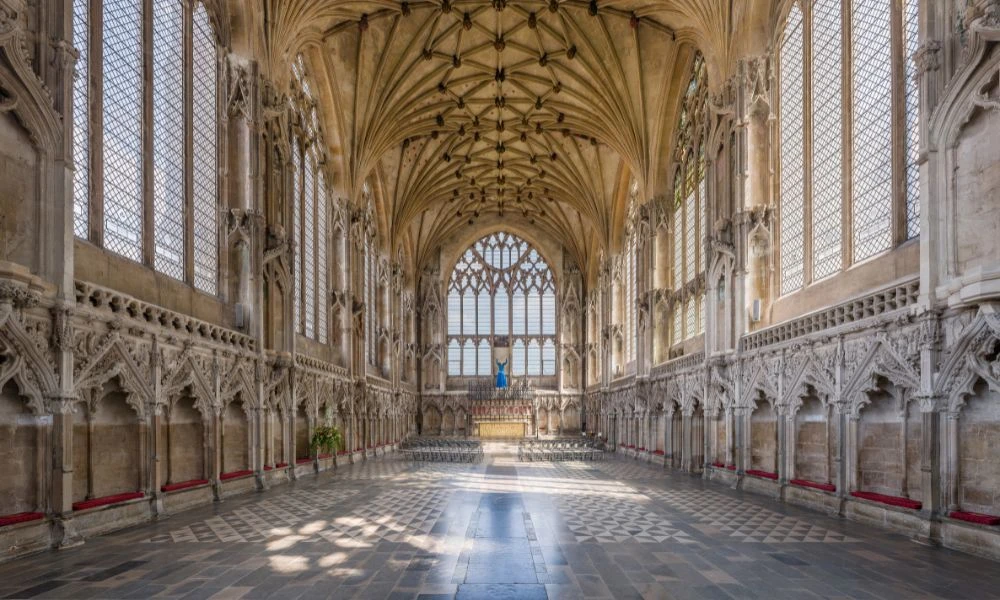 Interior del templo.