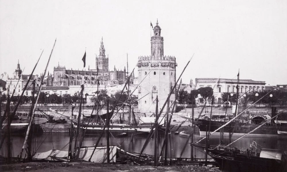 La Torre del Oro en el siglo XIX.