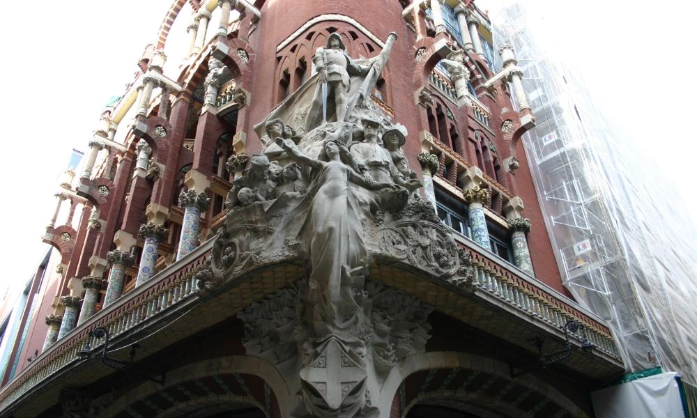 Decoración del Palacio de la Música Catalana.