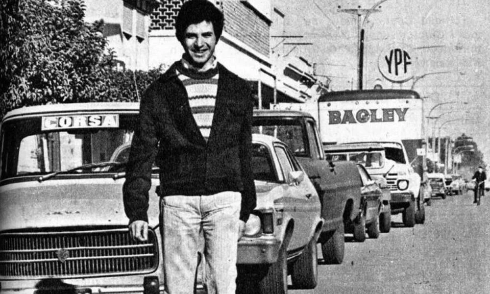 Roberto Mouras de joven.