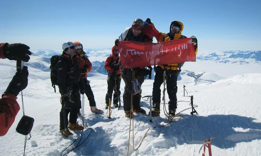 Turistas en Gunnbjörn.