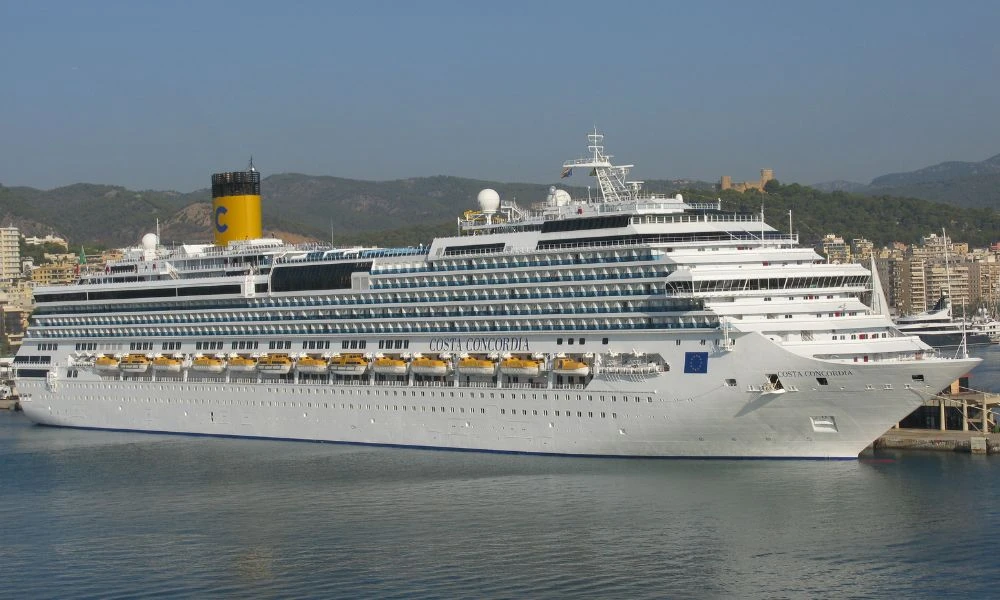 Aspecto del Costa Concordia.