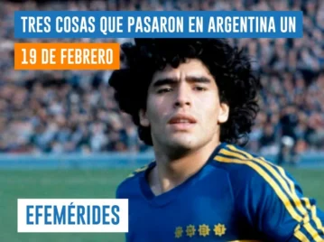 efemérides del 19 de febrero Maradona