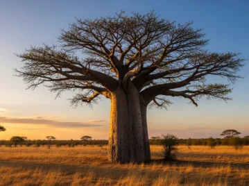 Baobab: el árbol gigante que guarda agua en su interior