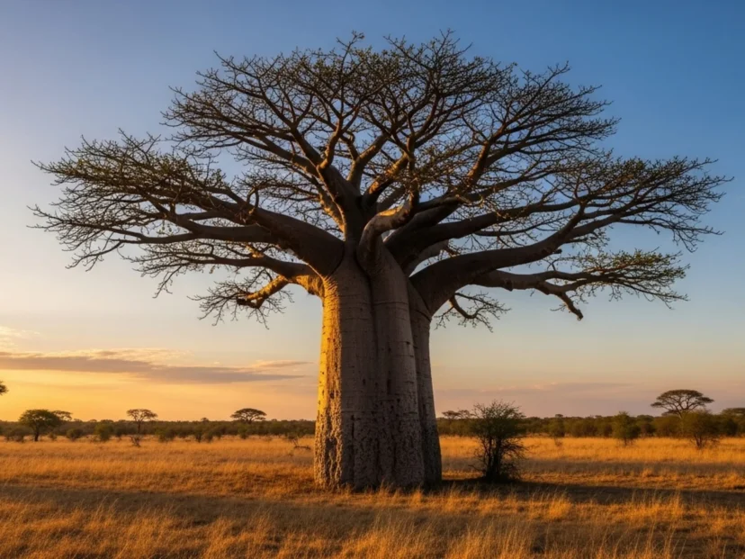 Baobab: el árbol gigante que guarda agua en su interior