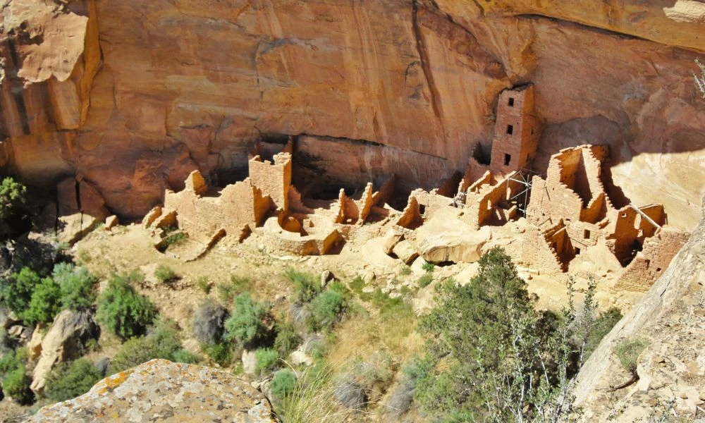 Ruinas del parque nacional de Mesa Verde.