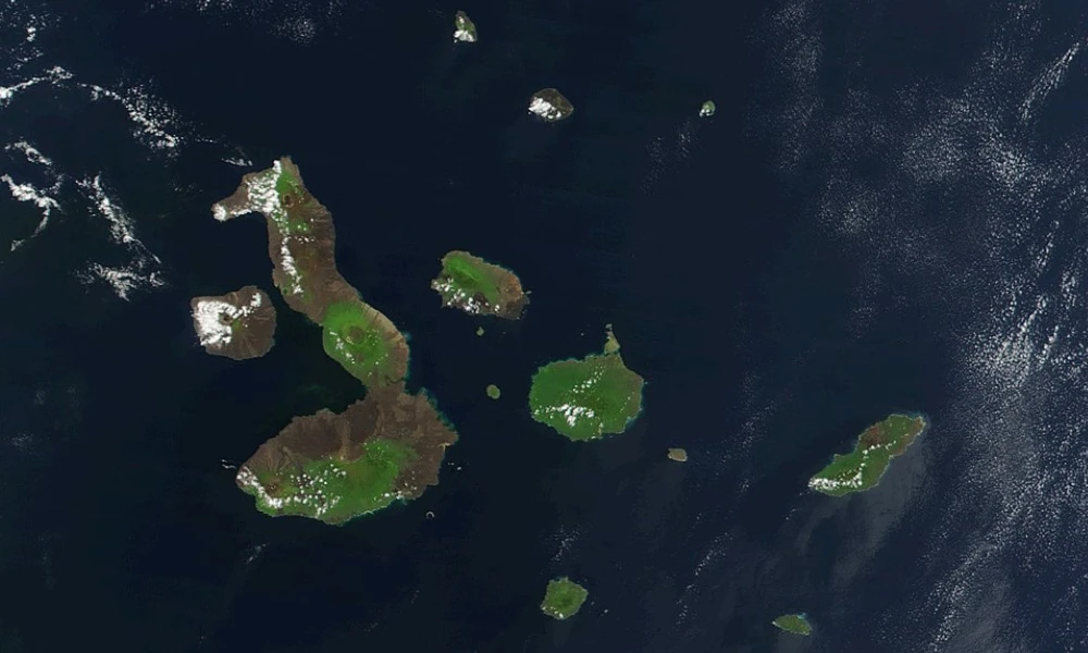 Imagen satelital islas Ecuador