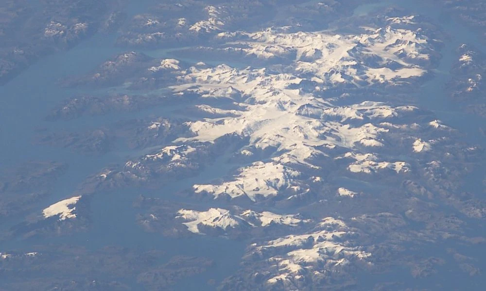 Vistas a los Andes fueguinos.
